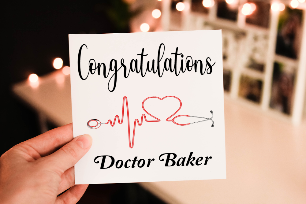 Congratulations Doctor Graduation Card, Your Graduating Card